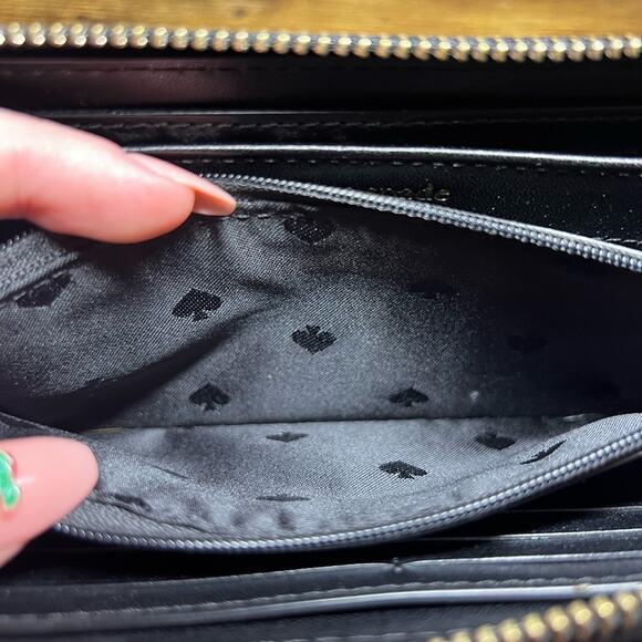 Kate Spade - Black Pebbled Leather Sam Wallet - Picture 6 of 9